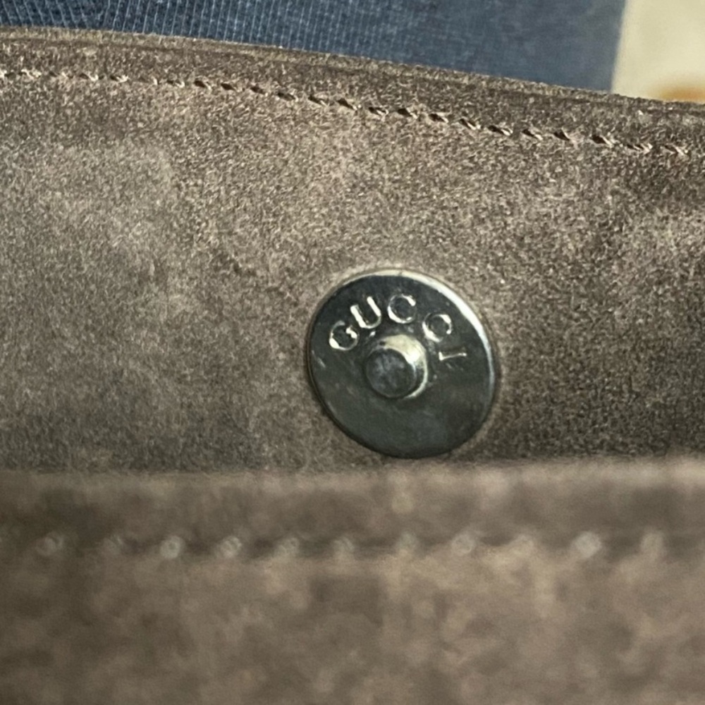 vtg Gucci Brushed Suede Leather Hobo - Picture 6 of 16